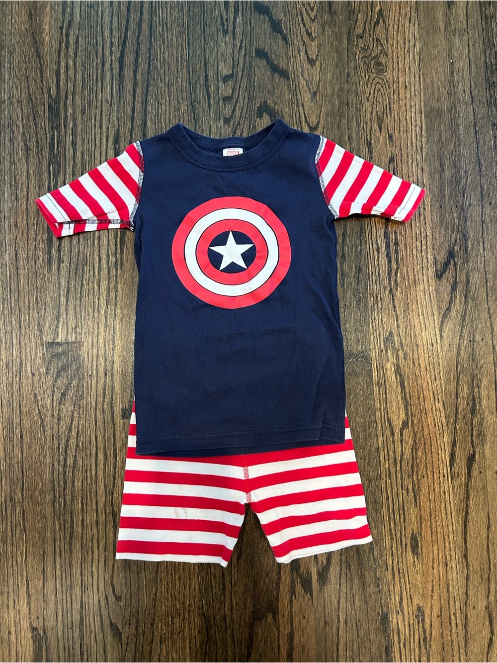 Hanna Andersson Marvel Short Sleeve Pajamas size 8